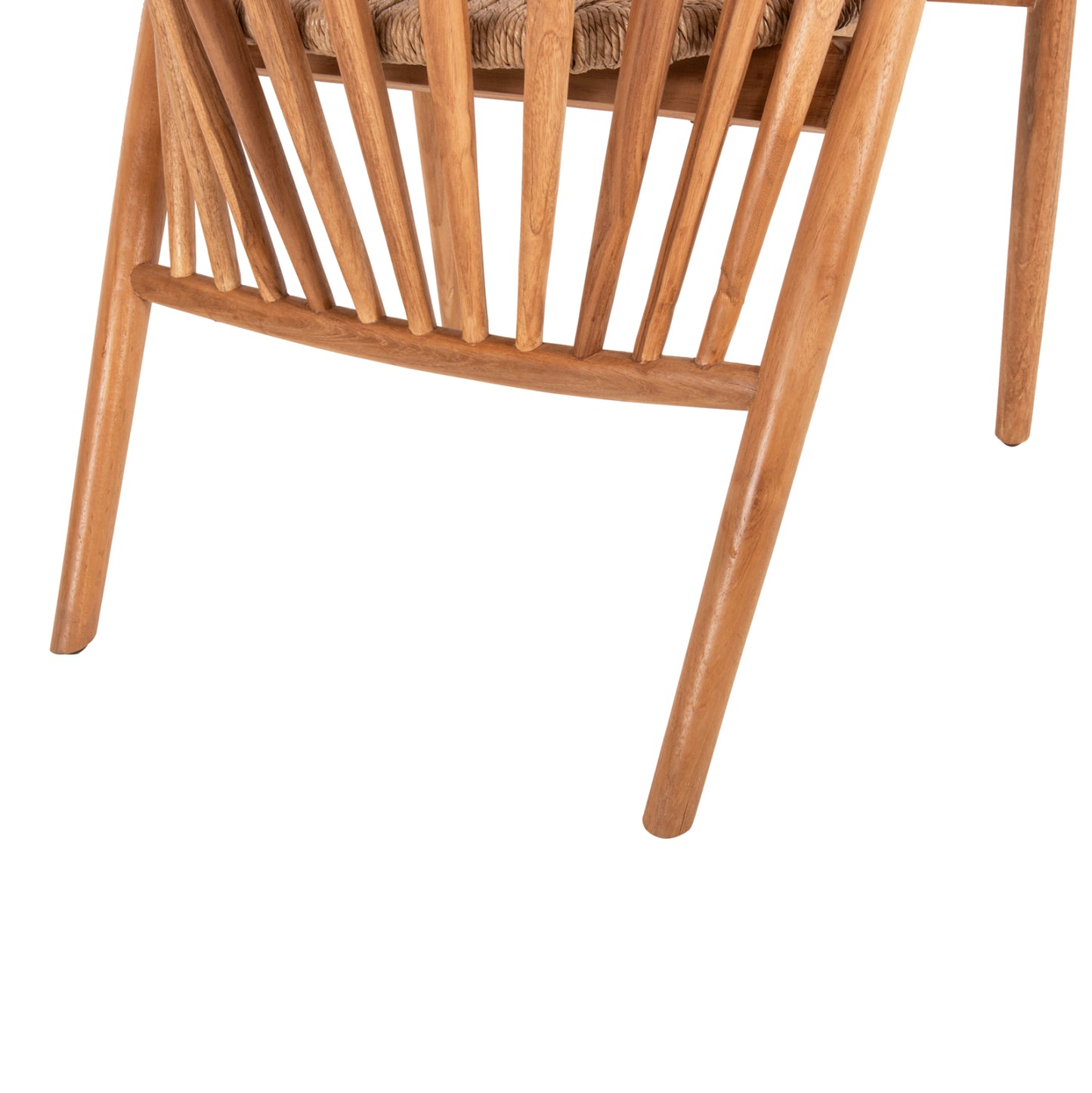 Армchair Permaine от Тик Дърво с Впечатляващ Дизайн 57.5x59.5x82Hcm