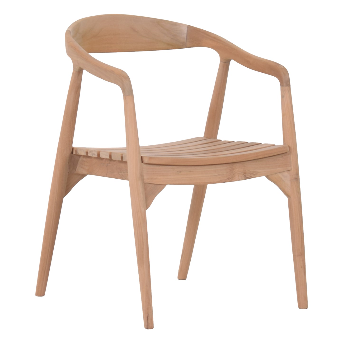 OUTDOOR DINING CHAIR EBENIZER HM18106 TEAK WOOD IN NATURAL COLOR 54x56x75.5Hcm. image 1