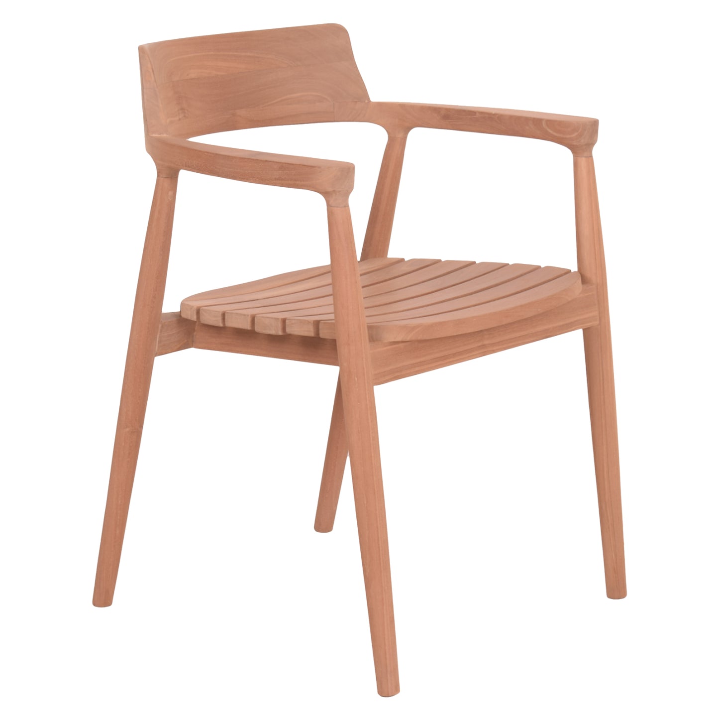 OUTDOOR DINING CHAIR FREM HM18107 TEAK WOOD IN NATURAL COLOR 59x54.5x76Hcm. image 1