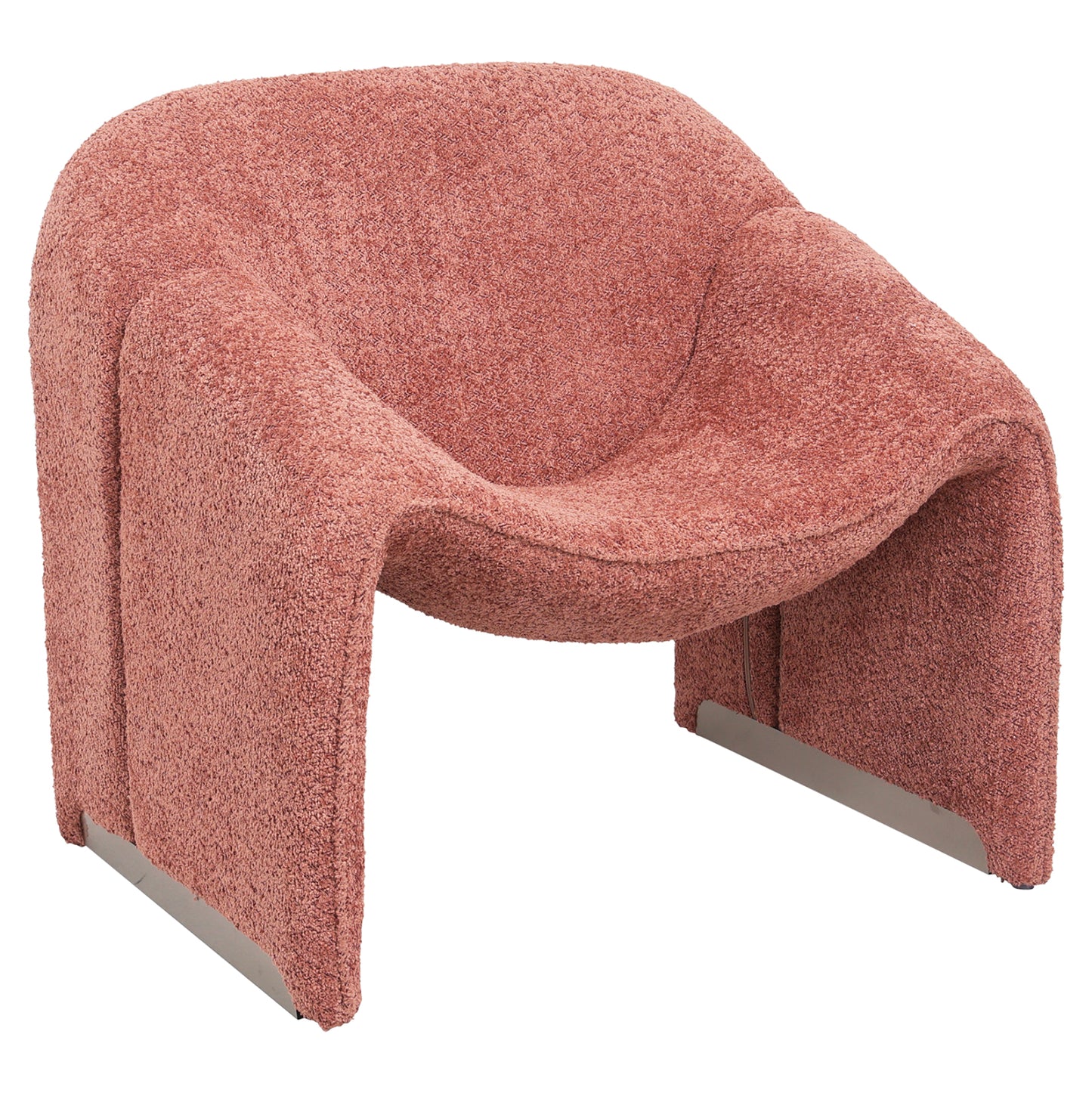 ARMCHAIR SPINER HM9599.02 PINK BOUCLE FABRIC 81x64x74Hcm. image 1