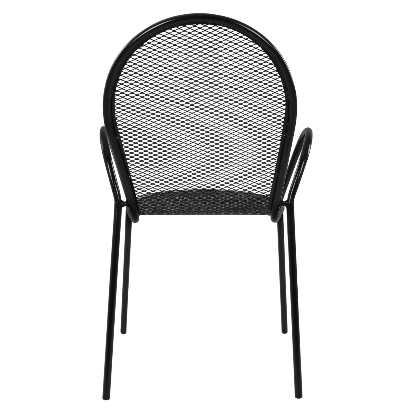 Armchair metallic HM5029.01 Vera in black color 56x62,5x90 cm