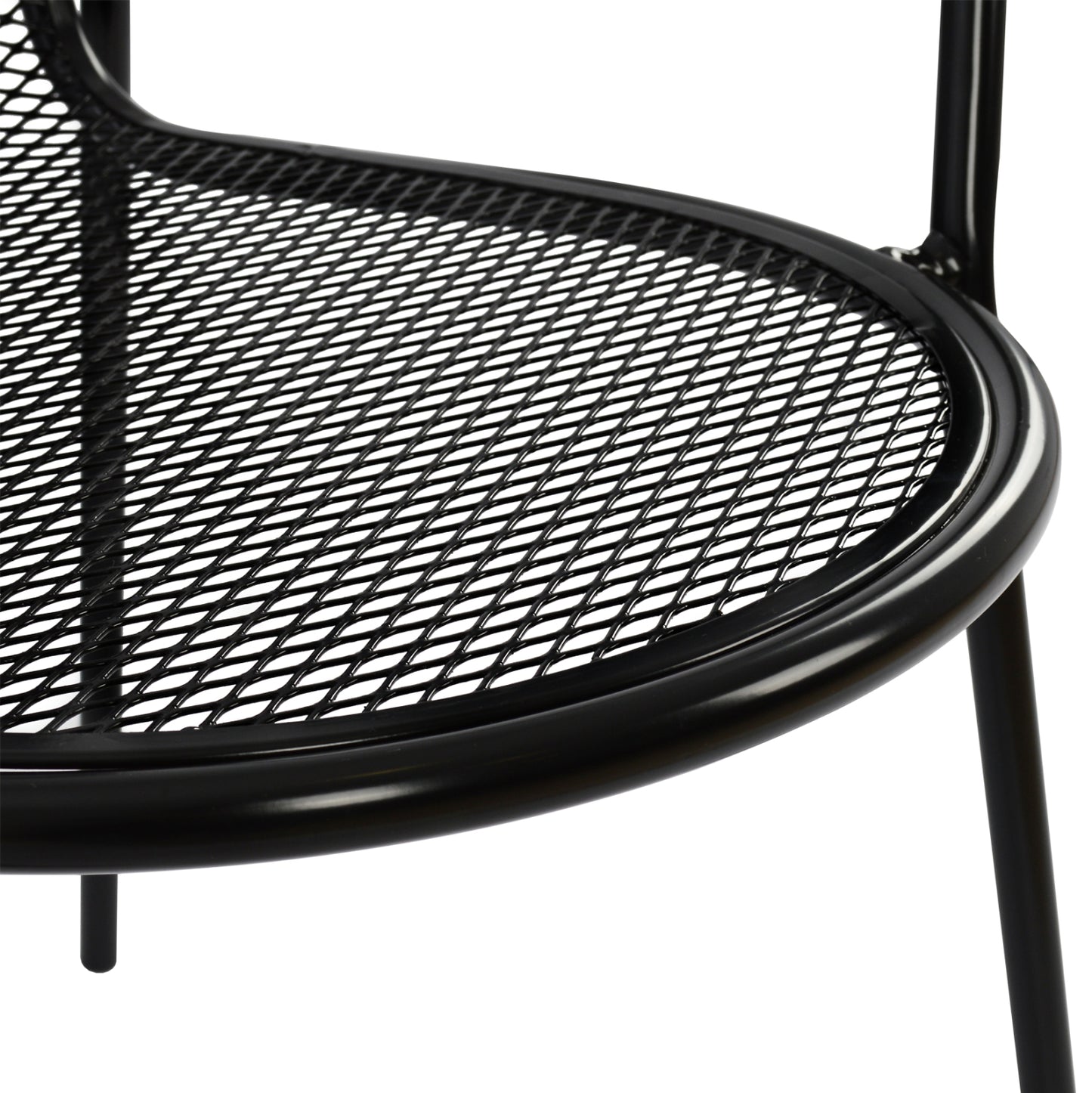 Armchair metallic HM5029.01 Vera in black color 56x62,5x90 cm