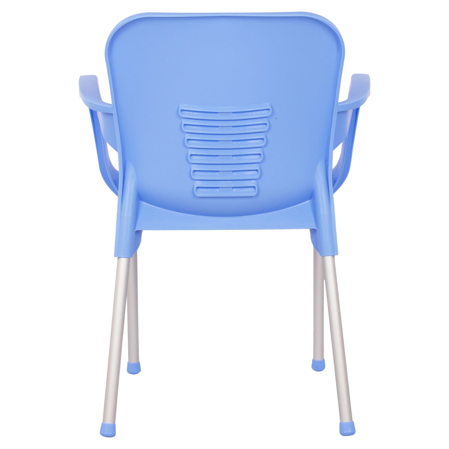 Armchair Polypropylene KAREK HM5592.08 Blue color Aluminum leg 59x58x81 εκ.