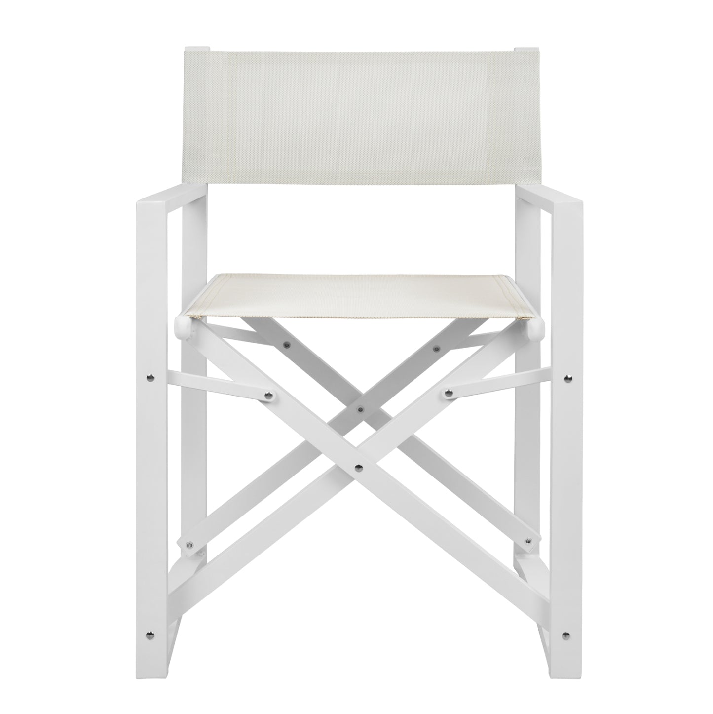 DIRECTOR'S CHAIR ALUMINUM DUPRE HM5094.02 WHITE COLOR 57x48,5x85.5Hcm.