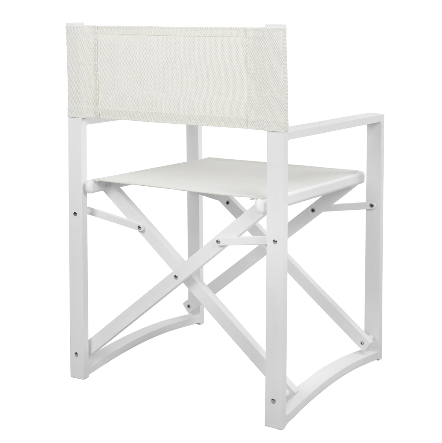DIRECTOR'S CHAIR ALUMINUM DUPRE HM5094.02 WHITE COLOR 57x48,5x85.5Hcm.