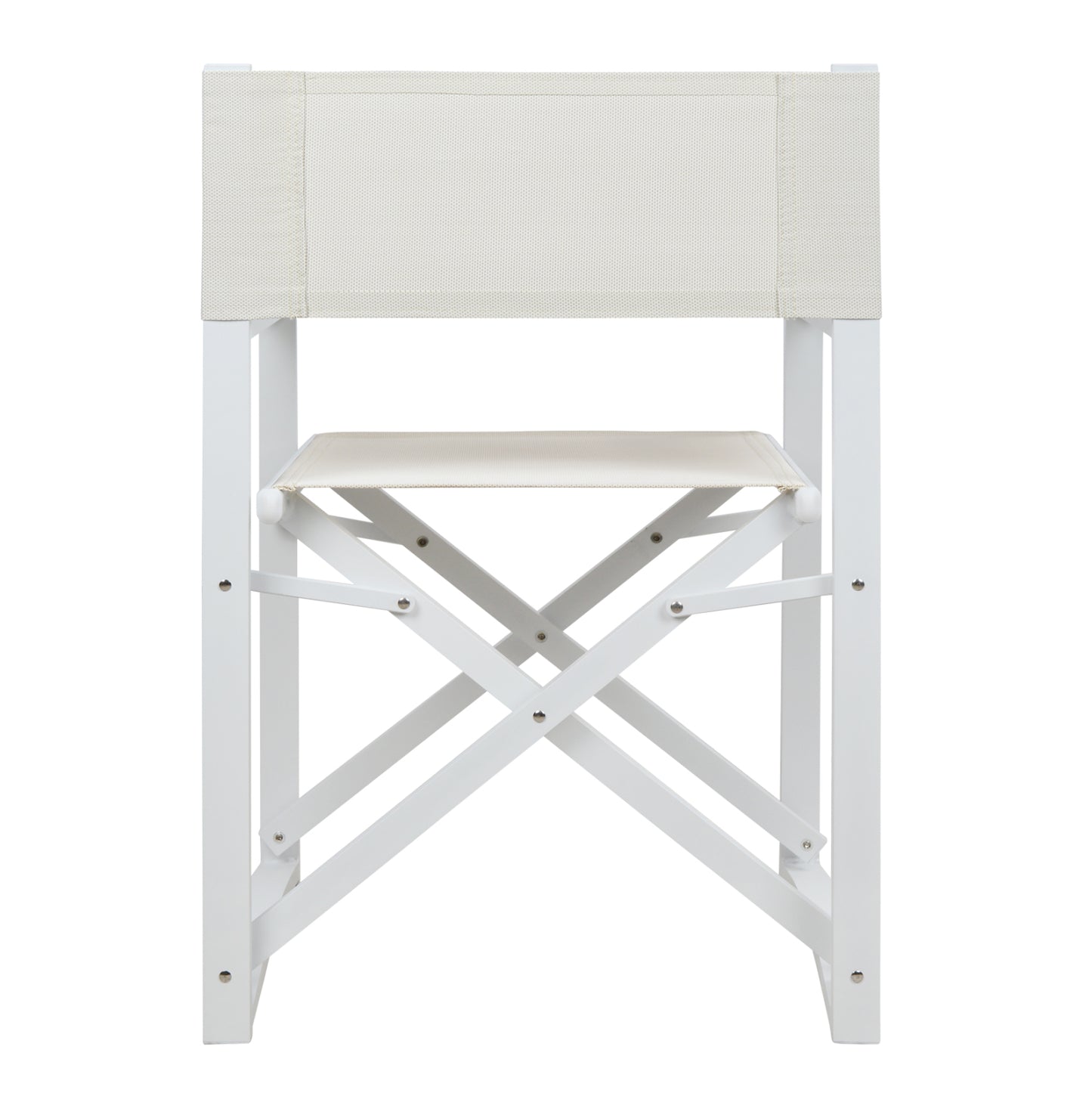DIRECTOR'S CHAIR ALUMINUM DUPRE HM5094.02 WHITE COLOR 57x48,5x85.5Hcm.