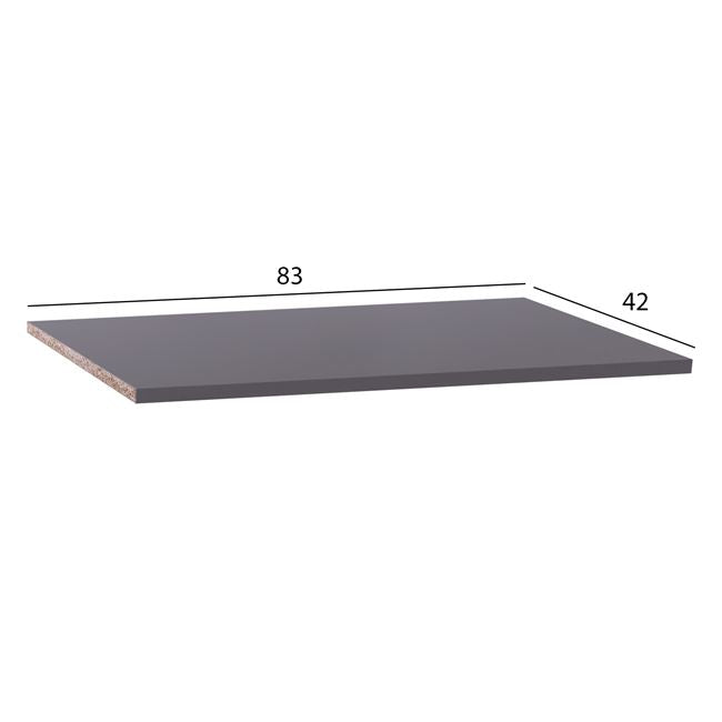 Комплект 3 рафта за гардероб HM2372 в сив цвят 83x42x1.5cm