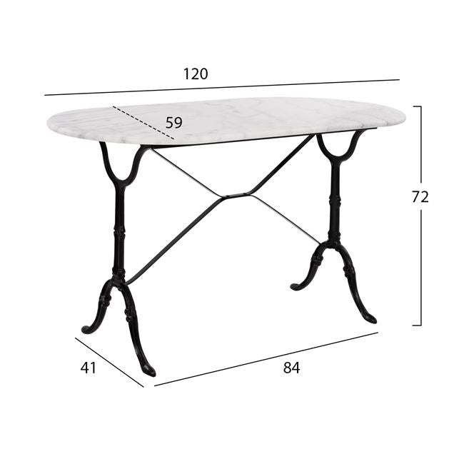 Set 5 pieces Outdoor Space HM10385 with marble table