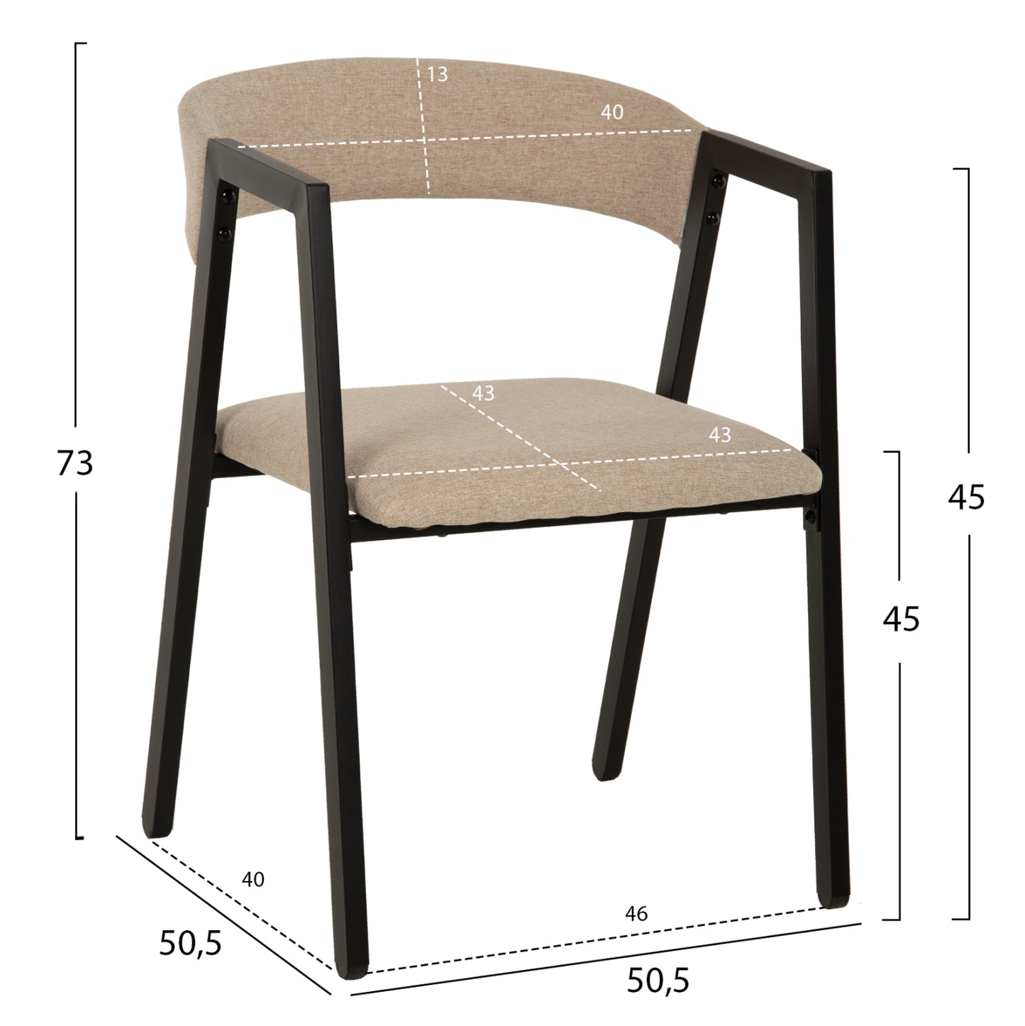 Комплект За Хранене JAY 5PCS Модерен Дизайн 120x70x76Hcm