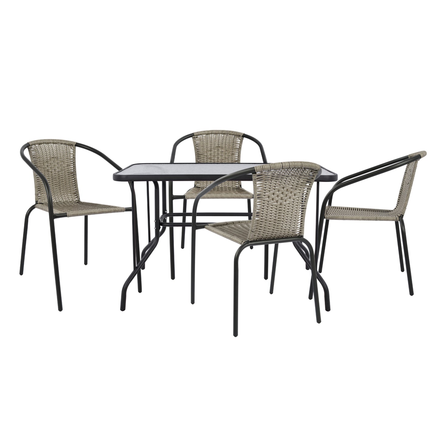Set Dining Table 5 pieces with chairs & Table HM5189.02 image 1