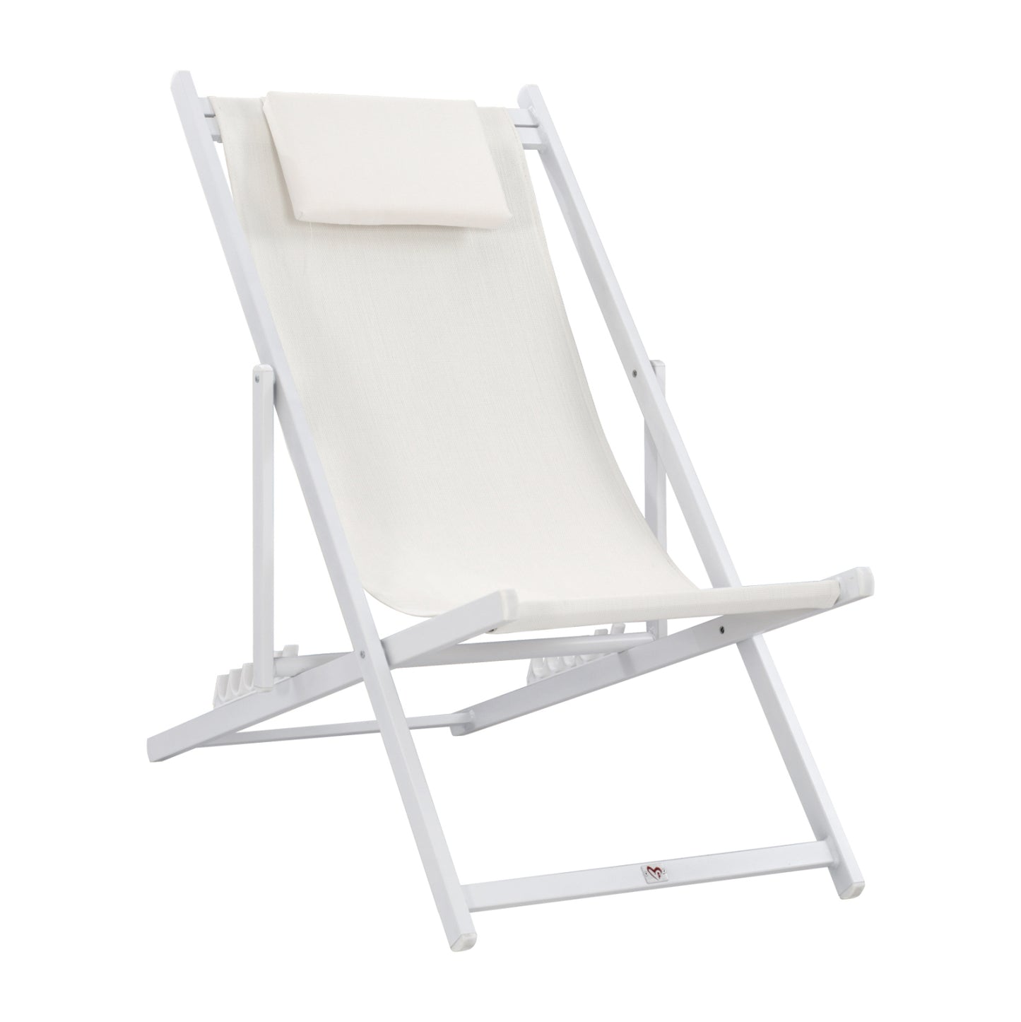 LOUNGE CHAIR PROFESSIONAL KEA HM5076.04 ALUMINUM & TEXTILENE IN WHITE COLOR 59,5x102,5x94Hcm. image 1