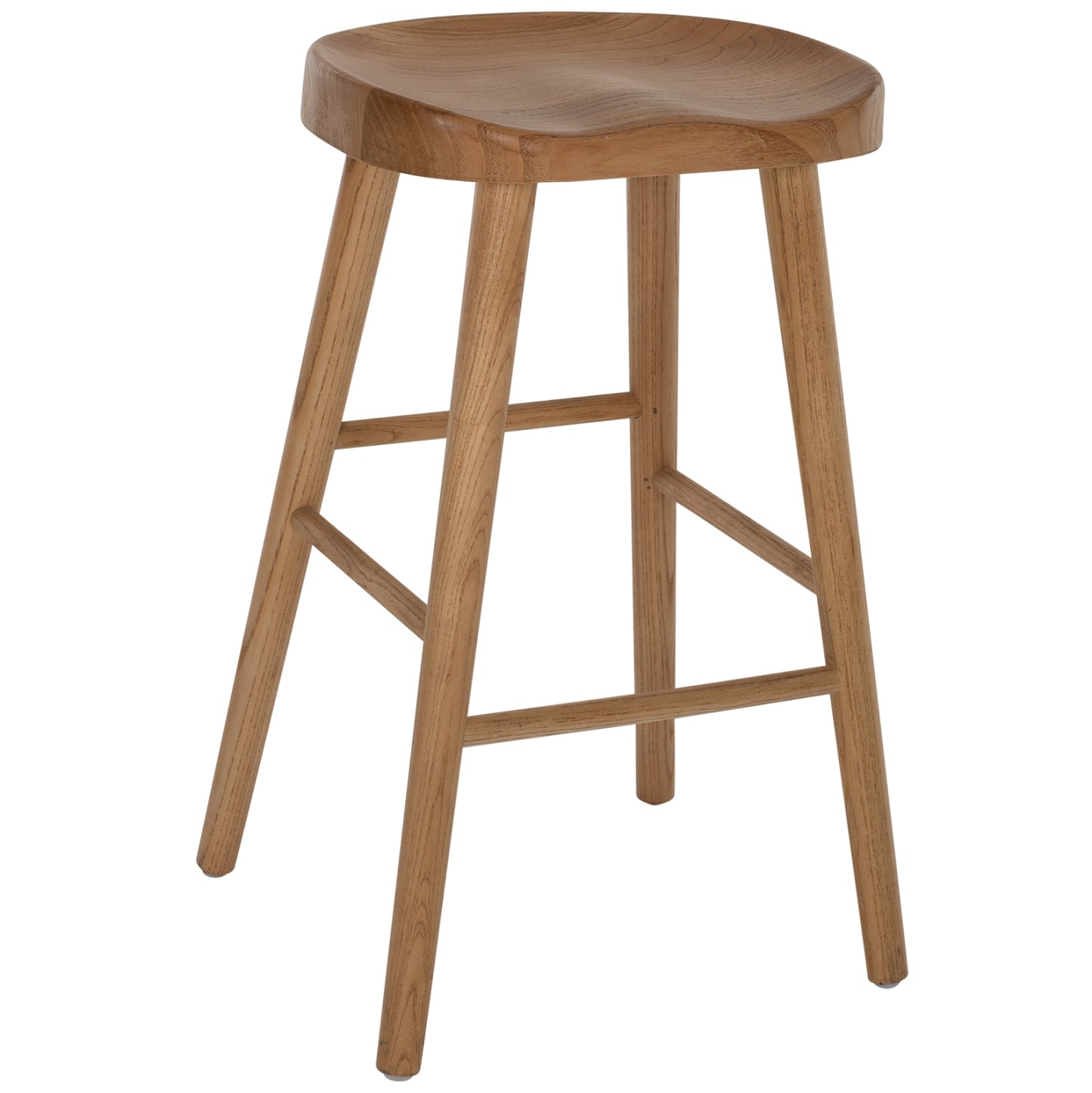 BAR STOOL TOON WOOD IN NATURAL COLOR 40X35X71Hcm.HM9334.01 image 1