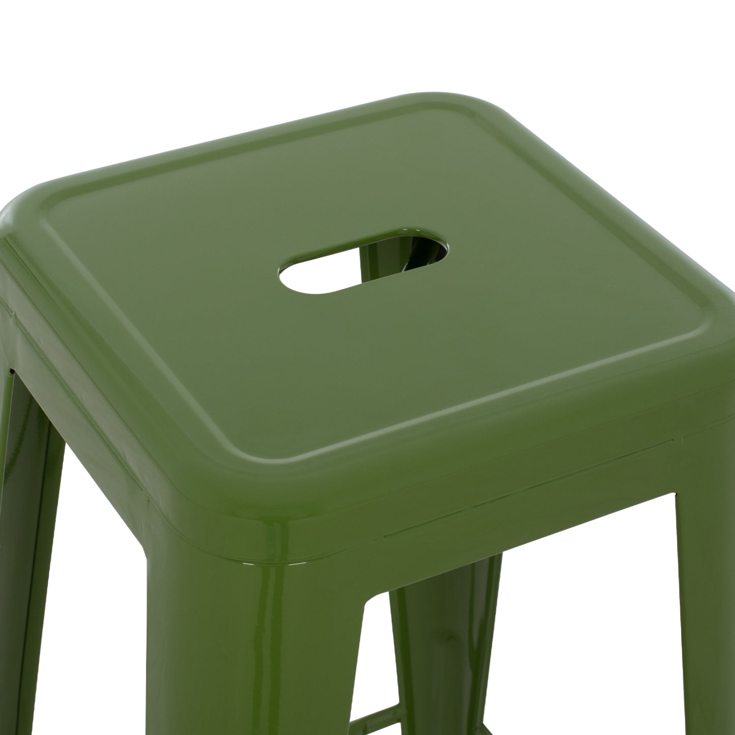 Σκαμπό Μπαρ Μεταλλικό Melita Σε Light Olive Green