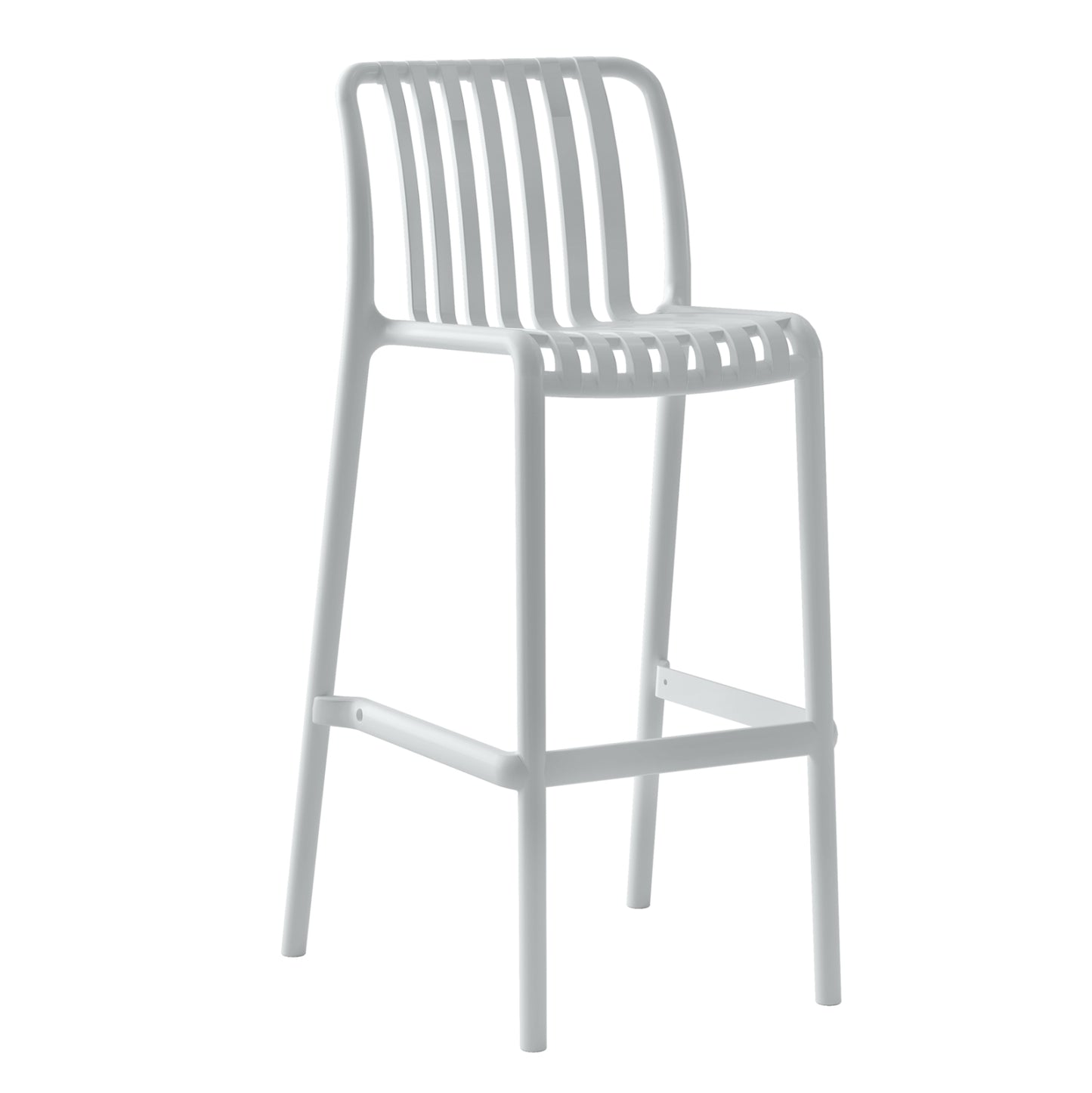BAR STOOL POLYPROPYLENE CONVEE HM6098.01 WHITE 38,5x49,5x102Hcm. image 1