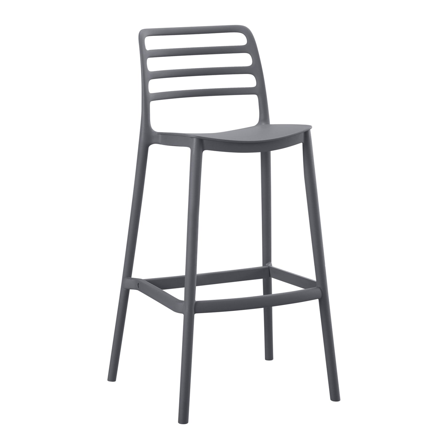 BAR STOOL POLYPROPYLENE GREY HM6099.03 GREY 37,2x50x101,5Hcm. image 1