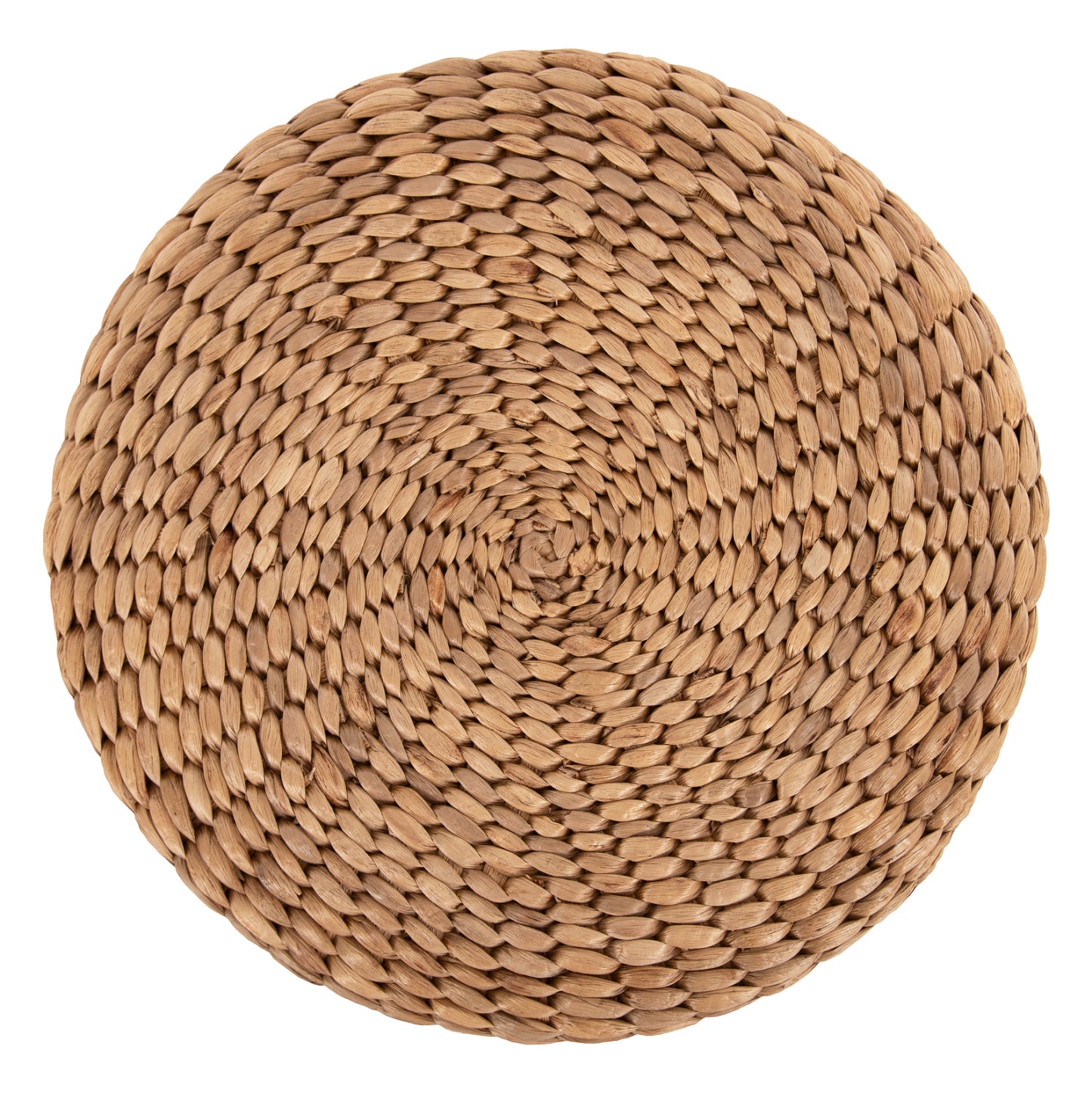 STOOL JIM HM7824 TEAK WOOD IN NATURAL COLOR-MATTED SEAT Φ43x43Hcm.