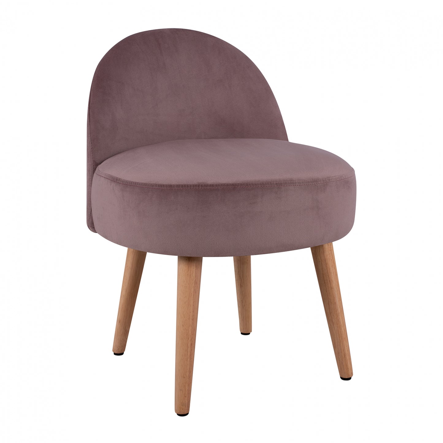 Velvet stool with back Yasmine rotten apple HM8395.02 47x43x63,5cm image 1