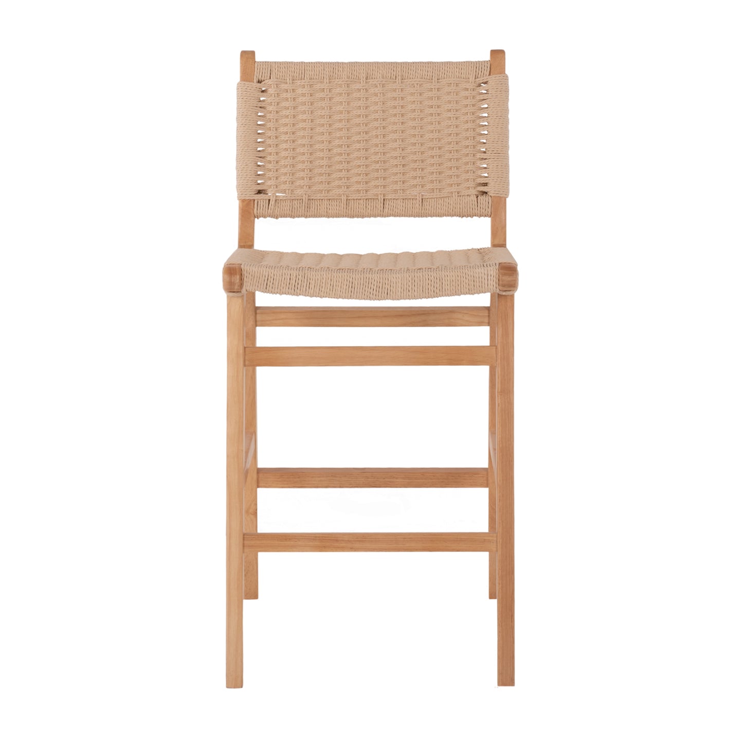 Барстол Средна Височина с Удобна Седалка от Гума 45x46x95Hcm