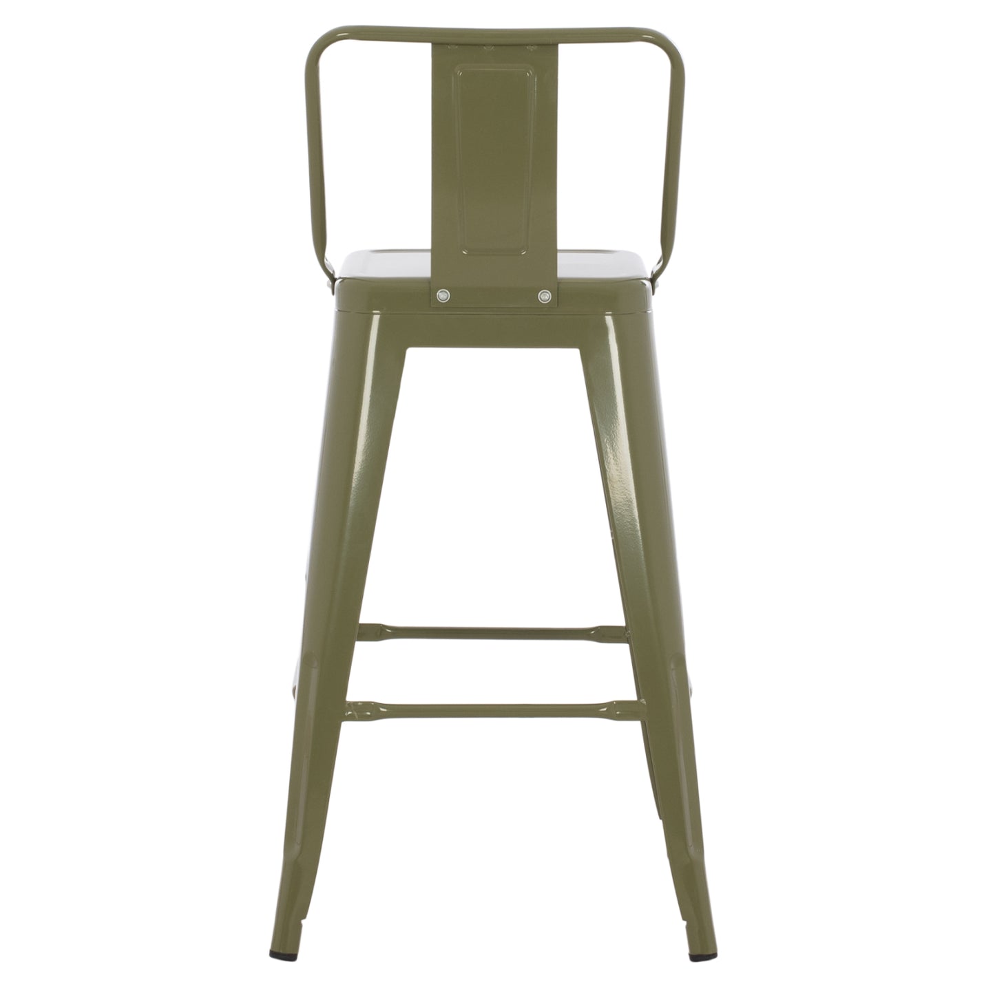 Σκαμπό Μεσαίου Ύψους Μεταλλικό Melita Σε Dark Olive Green