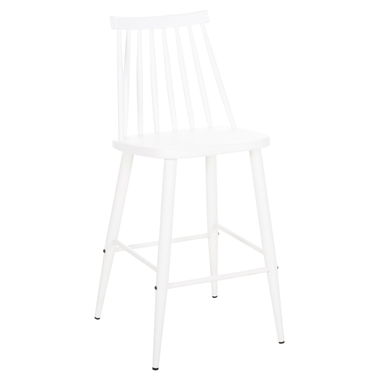 BAR STOOL MEDIUM HEIGHT VANESSA HM9300.11 POLYPROPYLENE & METAL-WHITE 45,5x46x97Hcm. image 1