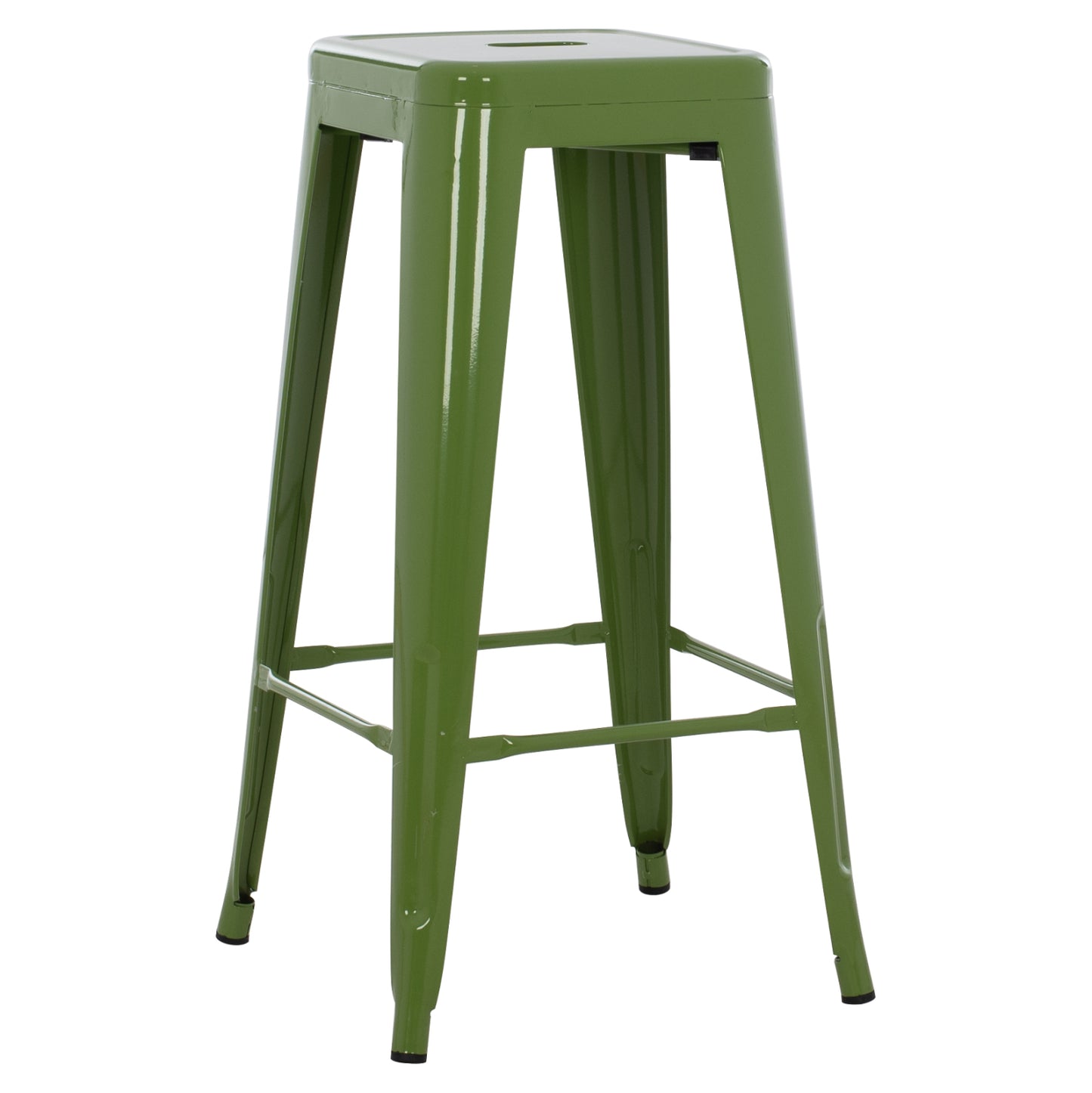 BAR STOOL MELITA-PRO HM8642.53 METAL IN LIGHT OLIVE GREEN 43x43x78Hcm. image 1