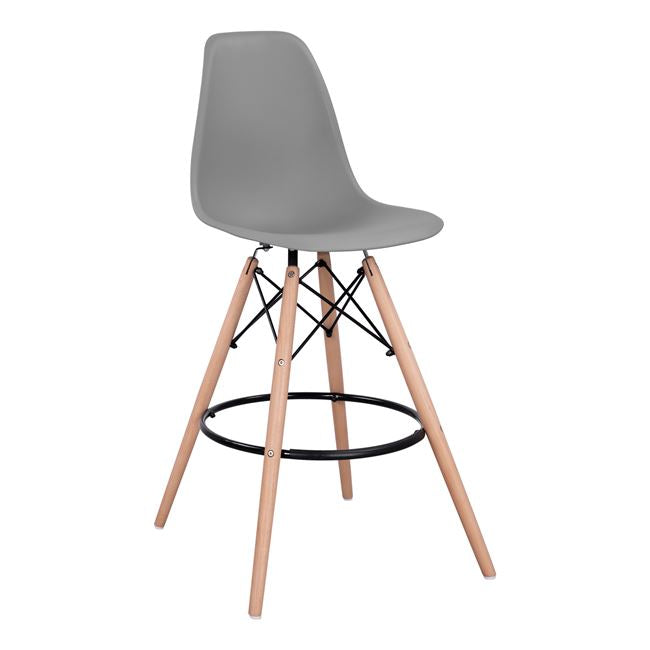 Bar Stool Renata HM0173.10 Grey 58x56x107cm image 1