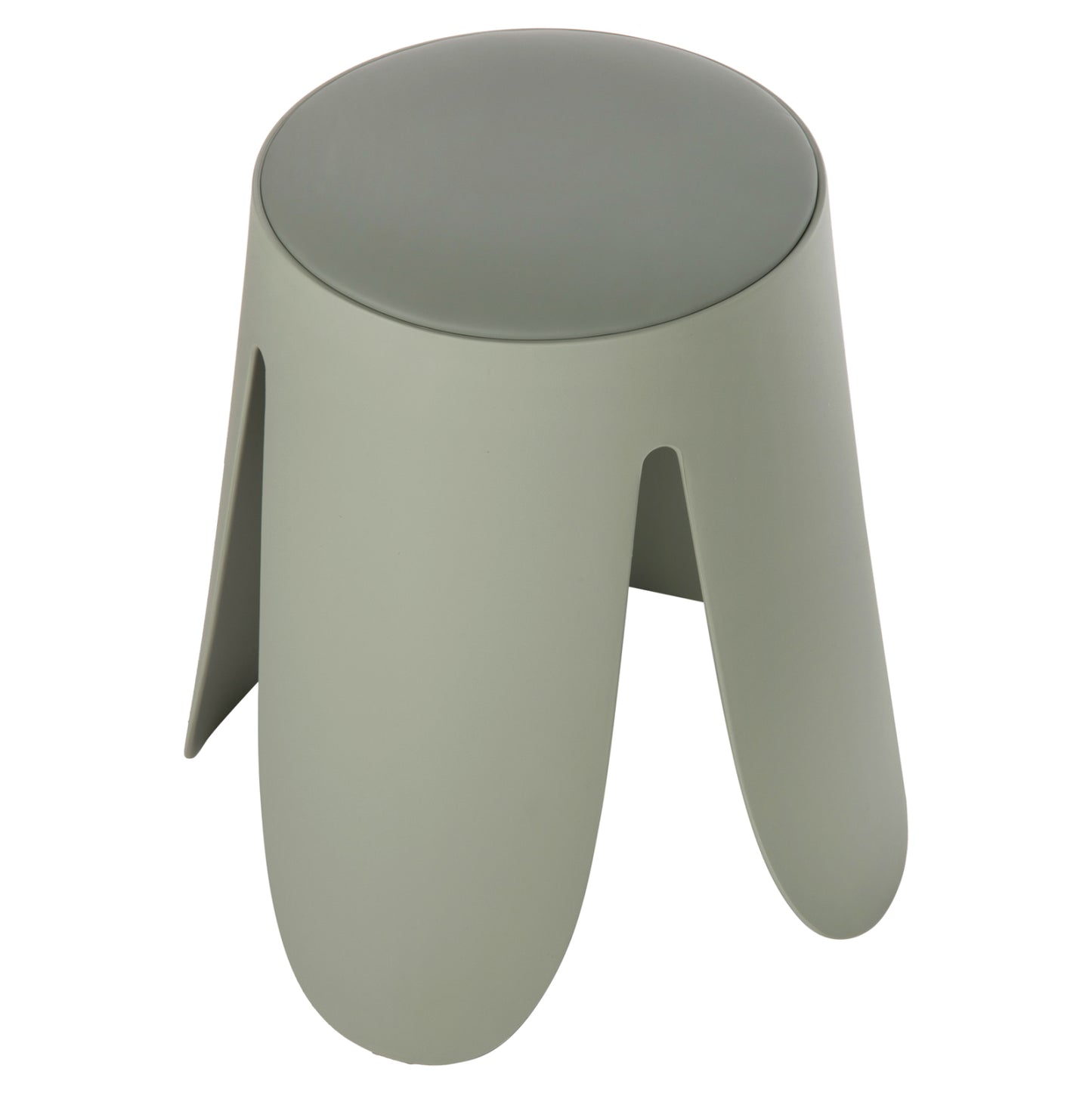 STOOL DENTY HM9619.07 POLYPROPYLENE & PU SEAT IN PISTACHIO GREEN Φ30x45Hcm.