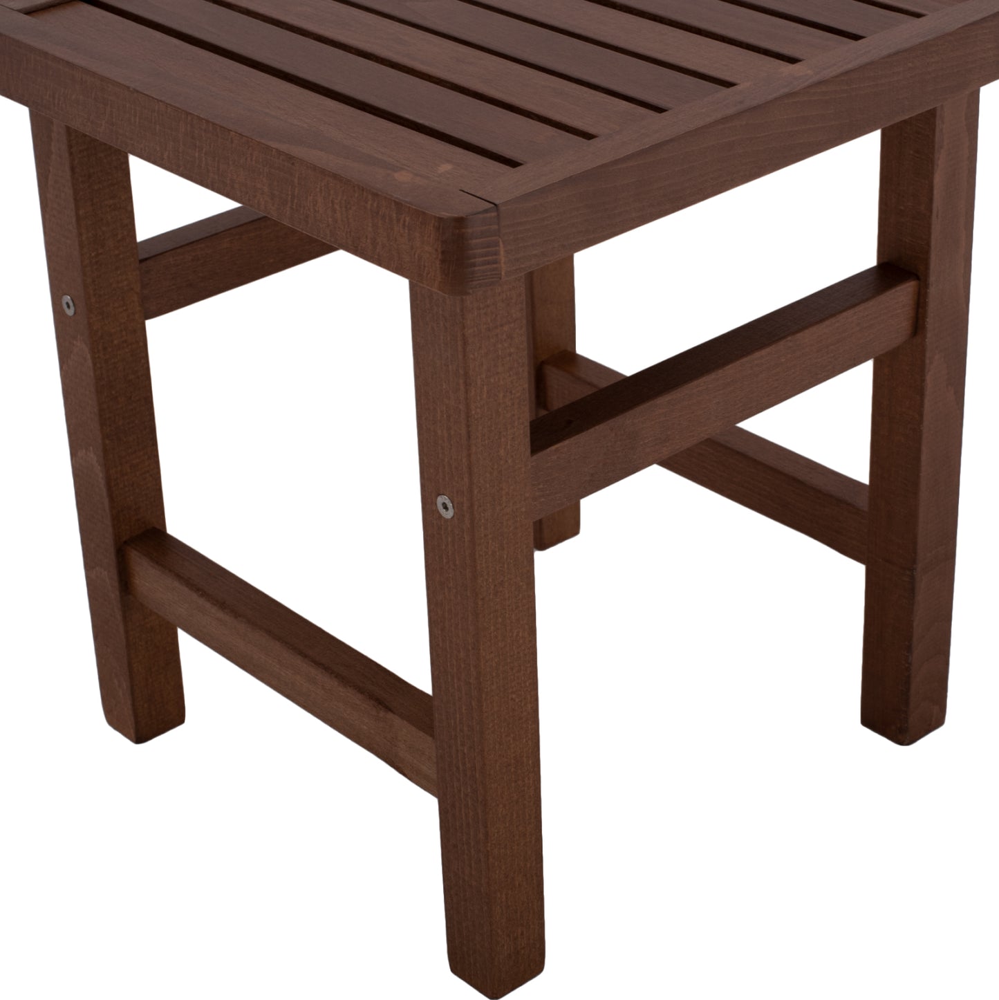 Stool-Table Walnut Soaking Koli 40x40 40Χ40X45cm HM289.02