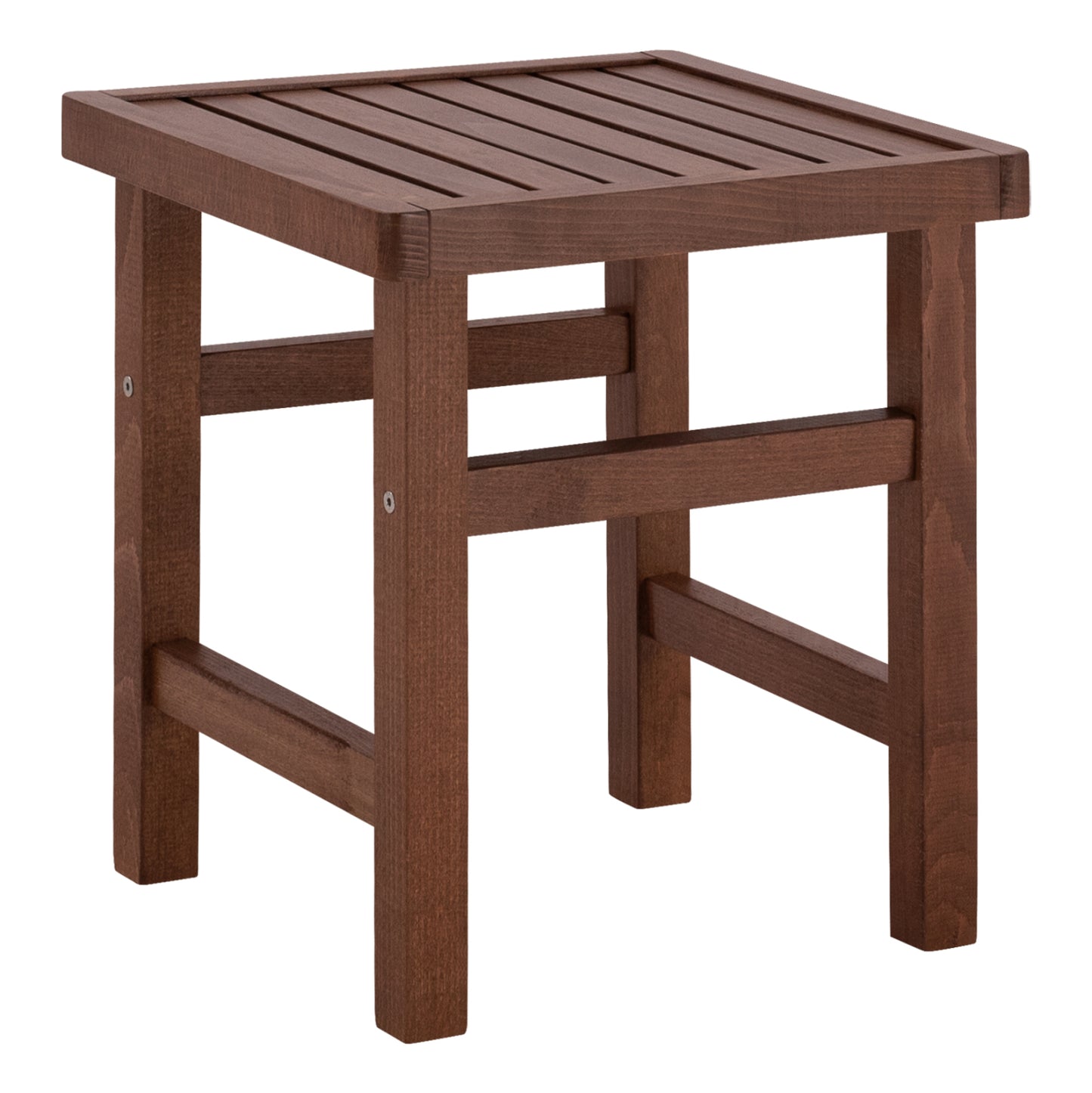 Stool-Table Walnut Soaking Koli 40x40 40Χ40X45cm HM289.02 image 1