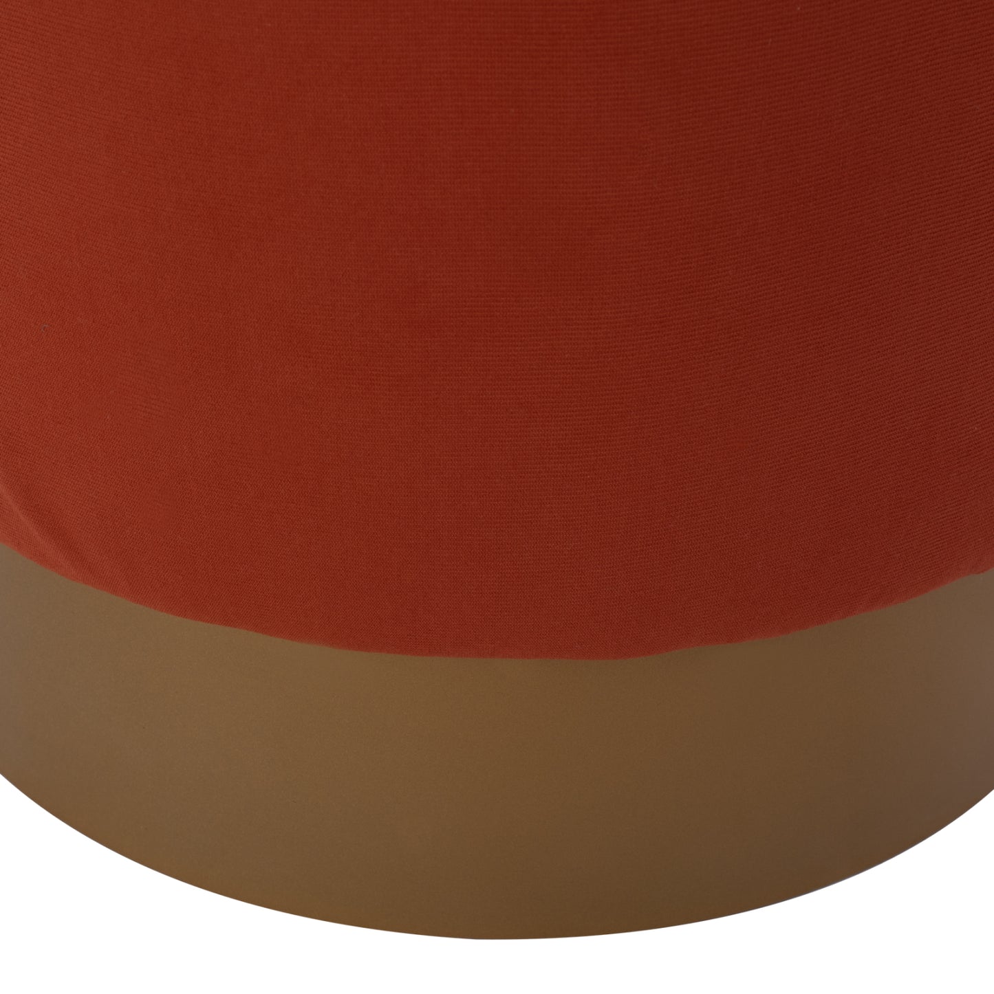 ROUND POUF/STOOL HM9260.02 CORAL FABRIC, GOLD ROUND BASEBASE