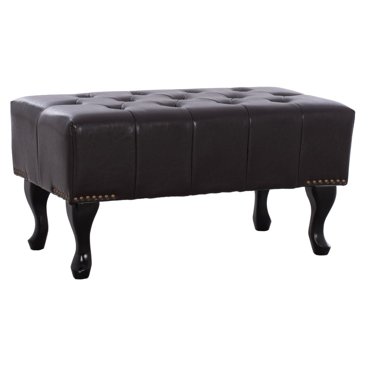 Piano Stool T.Chesterfield EMMA HM226.01 PU dark brown 80x44x39Hcm image 1