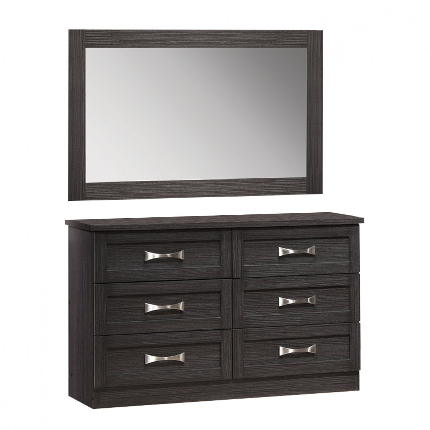 Bedroom Toilet -Drawer with mirror Zebrano HM10172.01 120x40x76 cm. image 1
