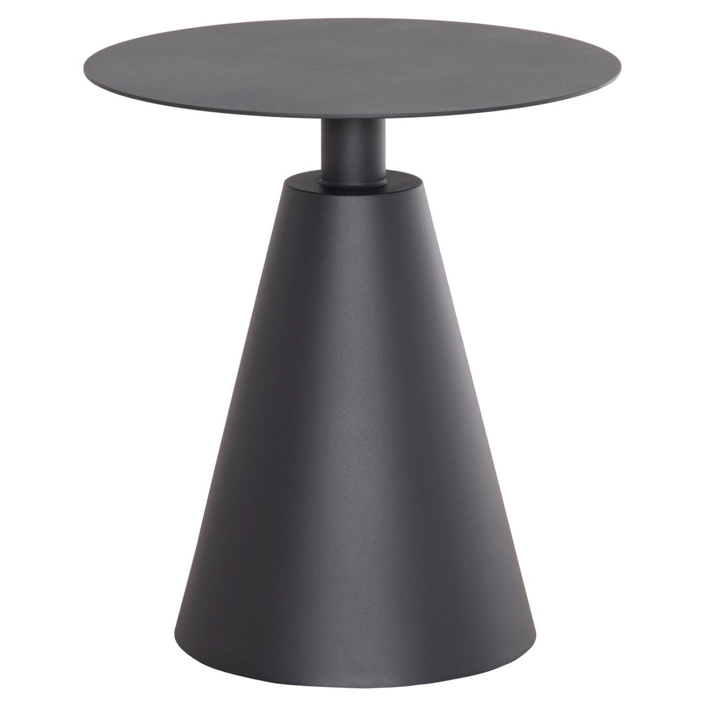 OUTDOOR ROUND SIDE TABLE SERA HM6270.01 ALUMINUM IN GREY Φ50x56Hcm. image 1