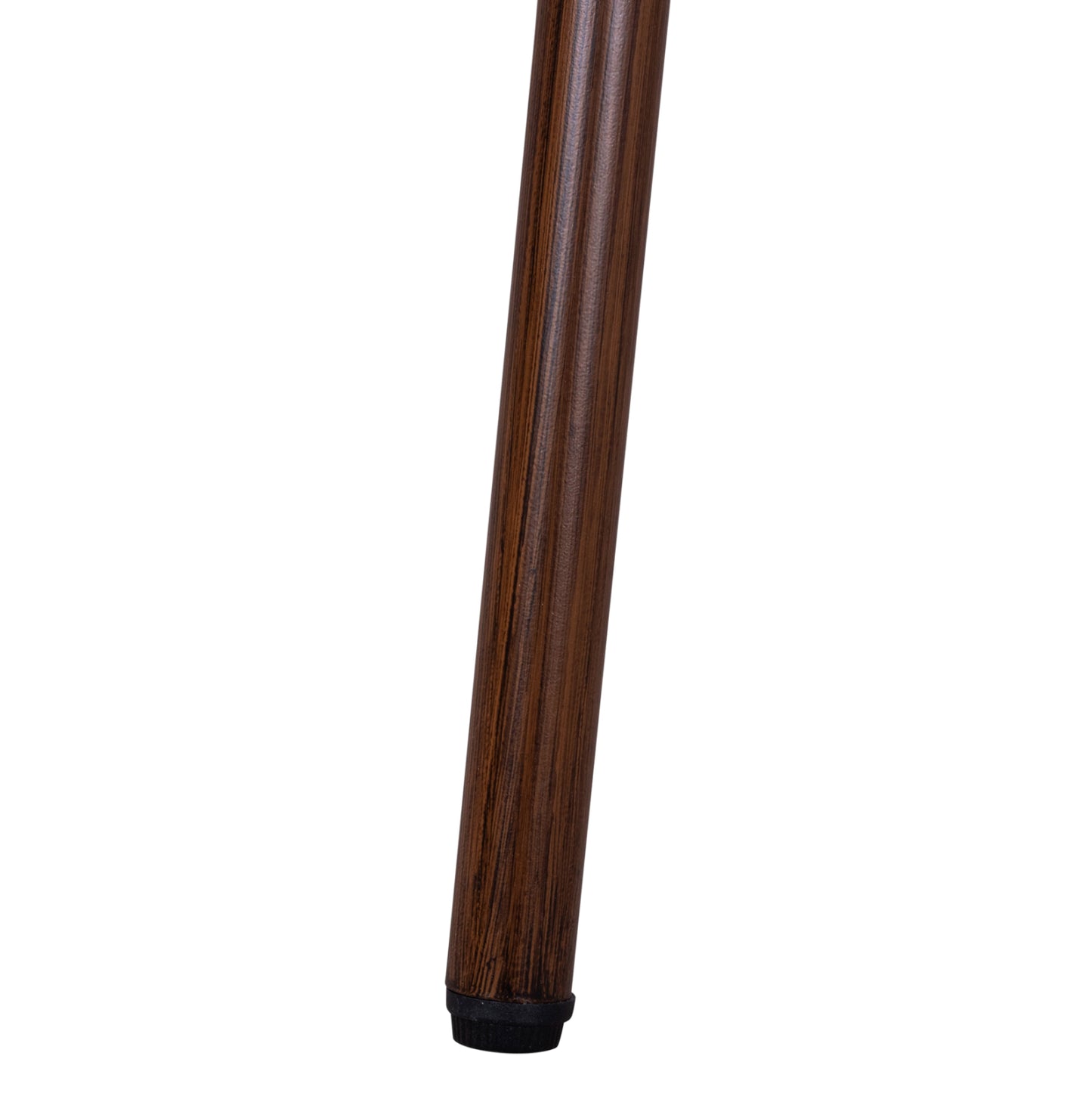 Aluminum Table 70X70X76 Bamboo Look HM5568.03 Brown with Glass