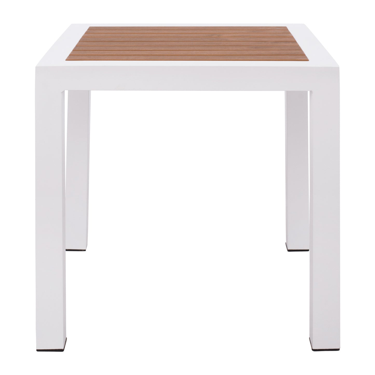 Aluminum Table HM5403.01 White with Polywood 45Χ45Χ45,5