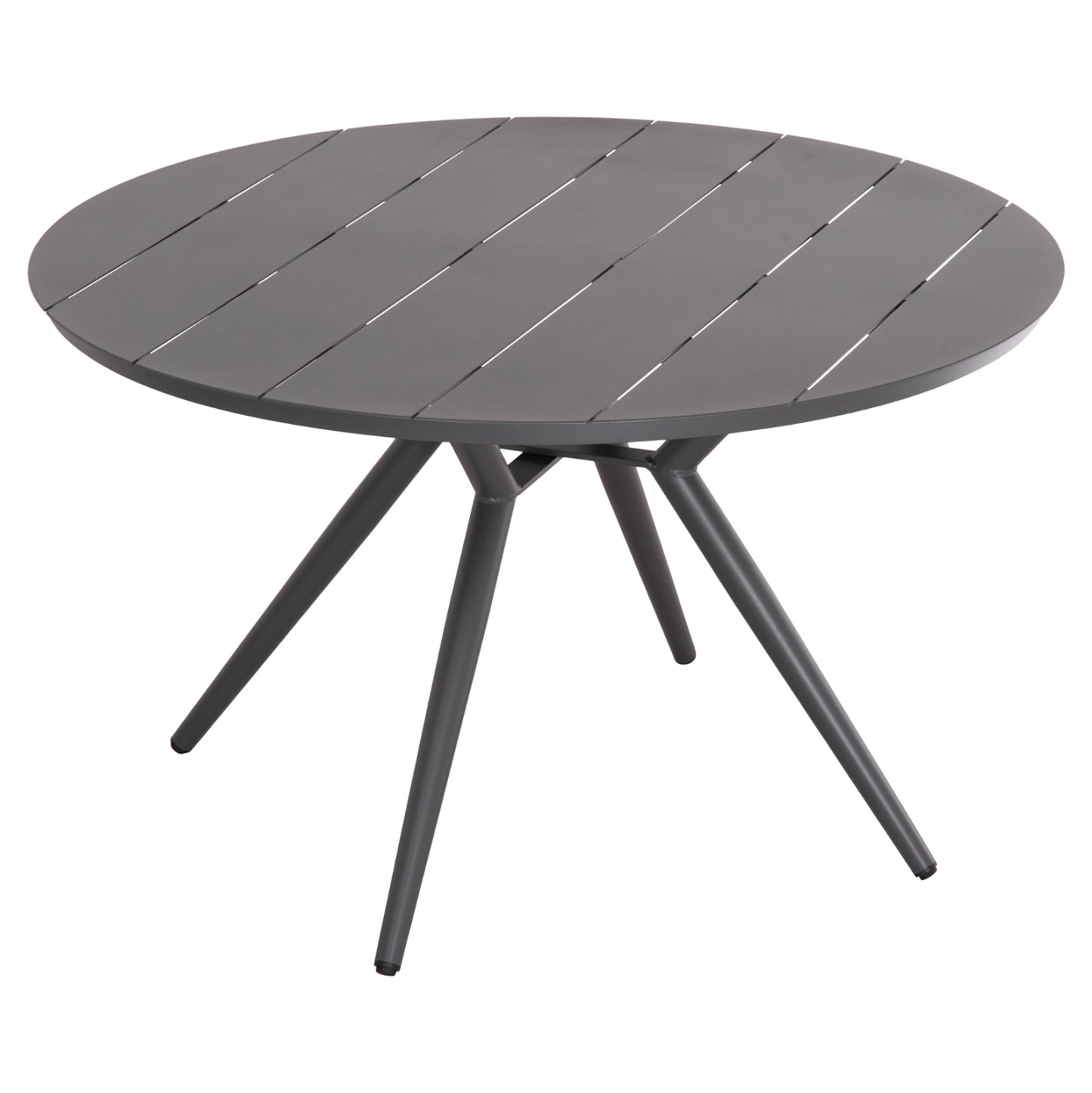 ROUND ALUMINUM TABLE HIGER HM6290.01 GREY Φ126x74Hcm.