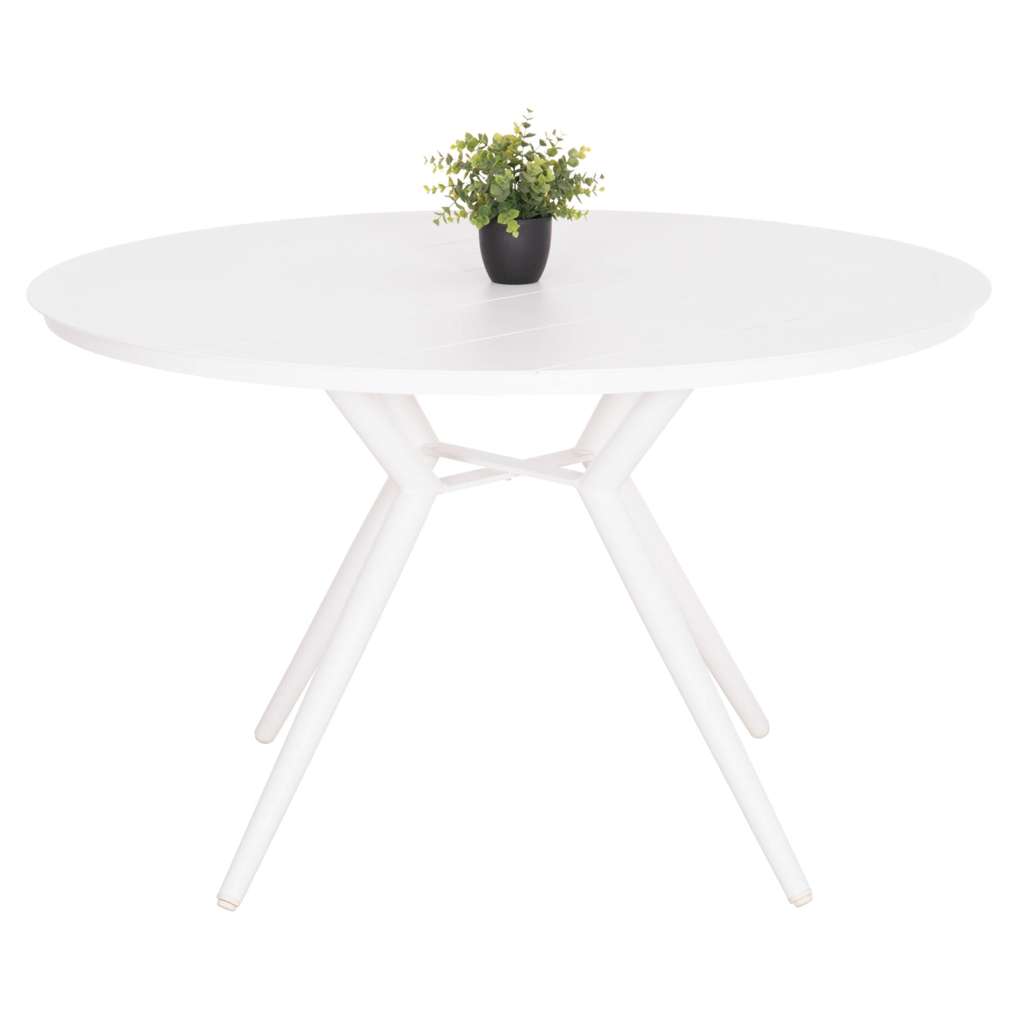 OUTDOOR TABLE ROUND HIGER HM6290.02 WHITE ALUMINUM Φ126Χ74Hcm. image 1