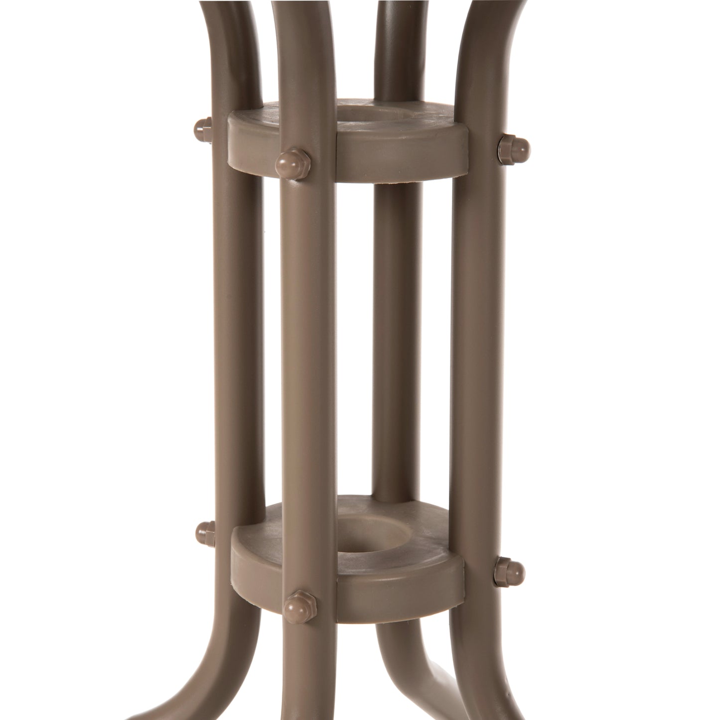 OUTDOOR ROUND TABLE LIMA HM5079.04 METAL IN CHAMPAGNE COLOR-GLASS TABLETOP Φ60x70Hcm