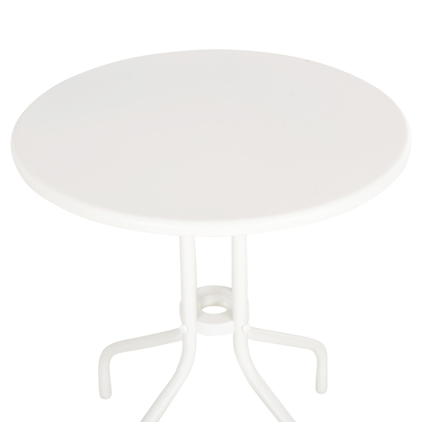 OUTDOOR ROUND TABLE LINO HM5973.02 METALLIC IN WHITE Φ60x70Hcm.