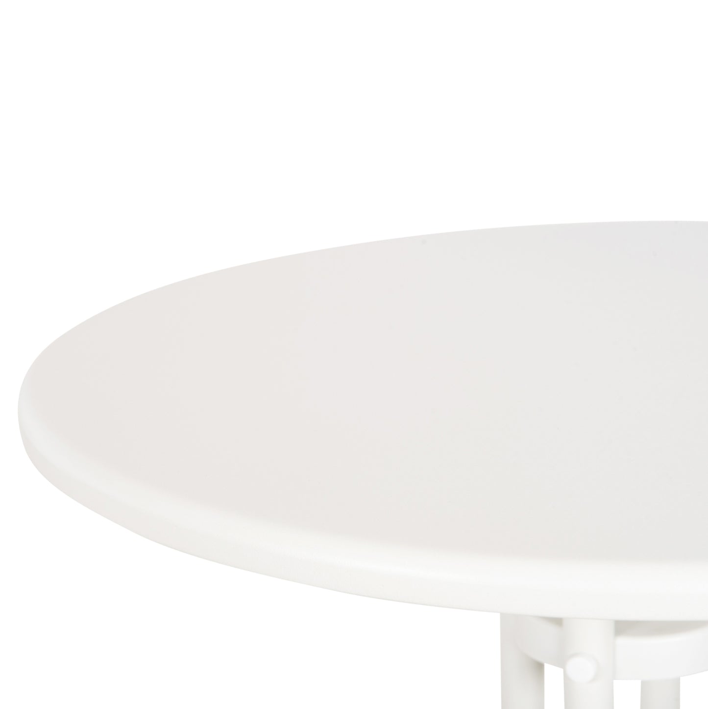 OUTDOOR ROUND TABLE LINO HM5973.02 METALLIC IN WHITE Φ60x70Hcm.