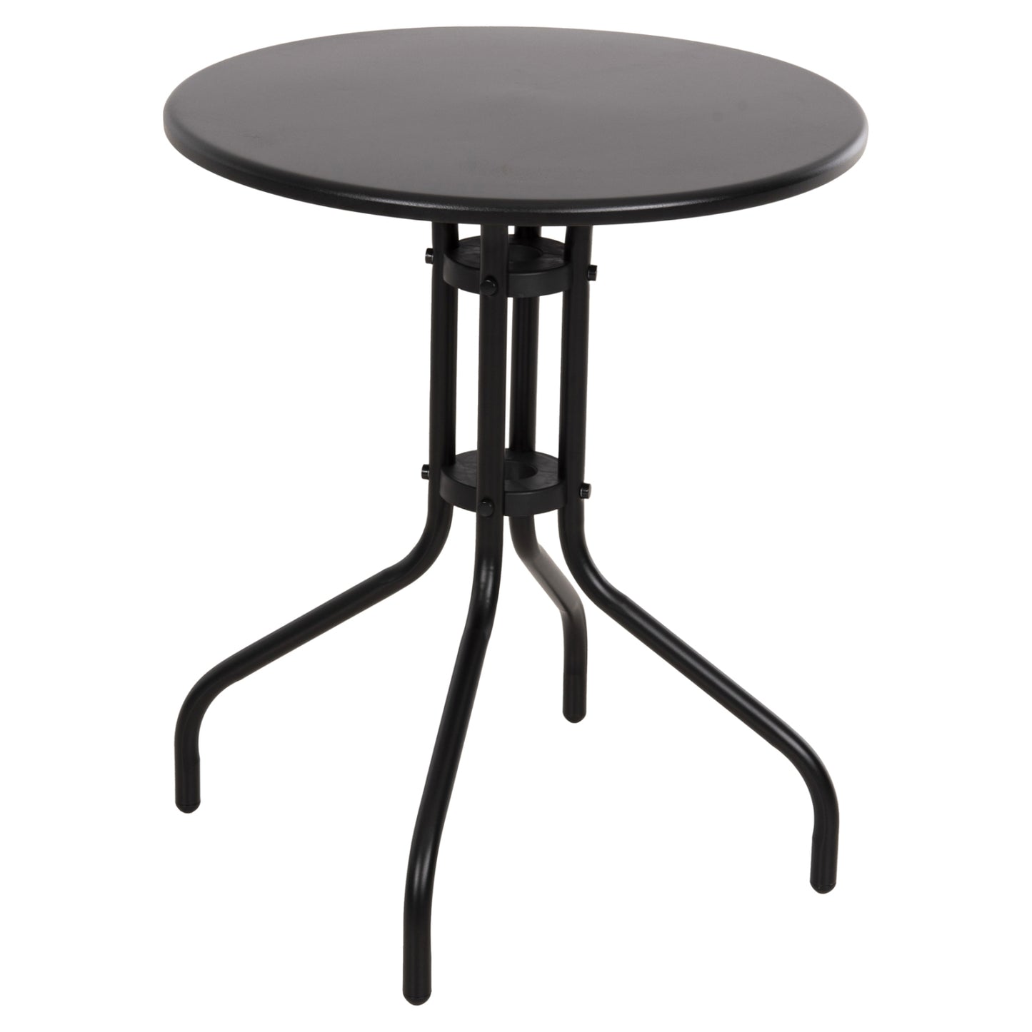 OUTDOOR ROUND TABLE BLACK HM5973.03 METALLIC IN BLACK Φ60x70Hcm. image 1