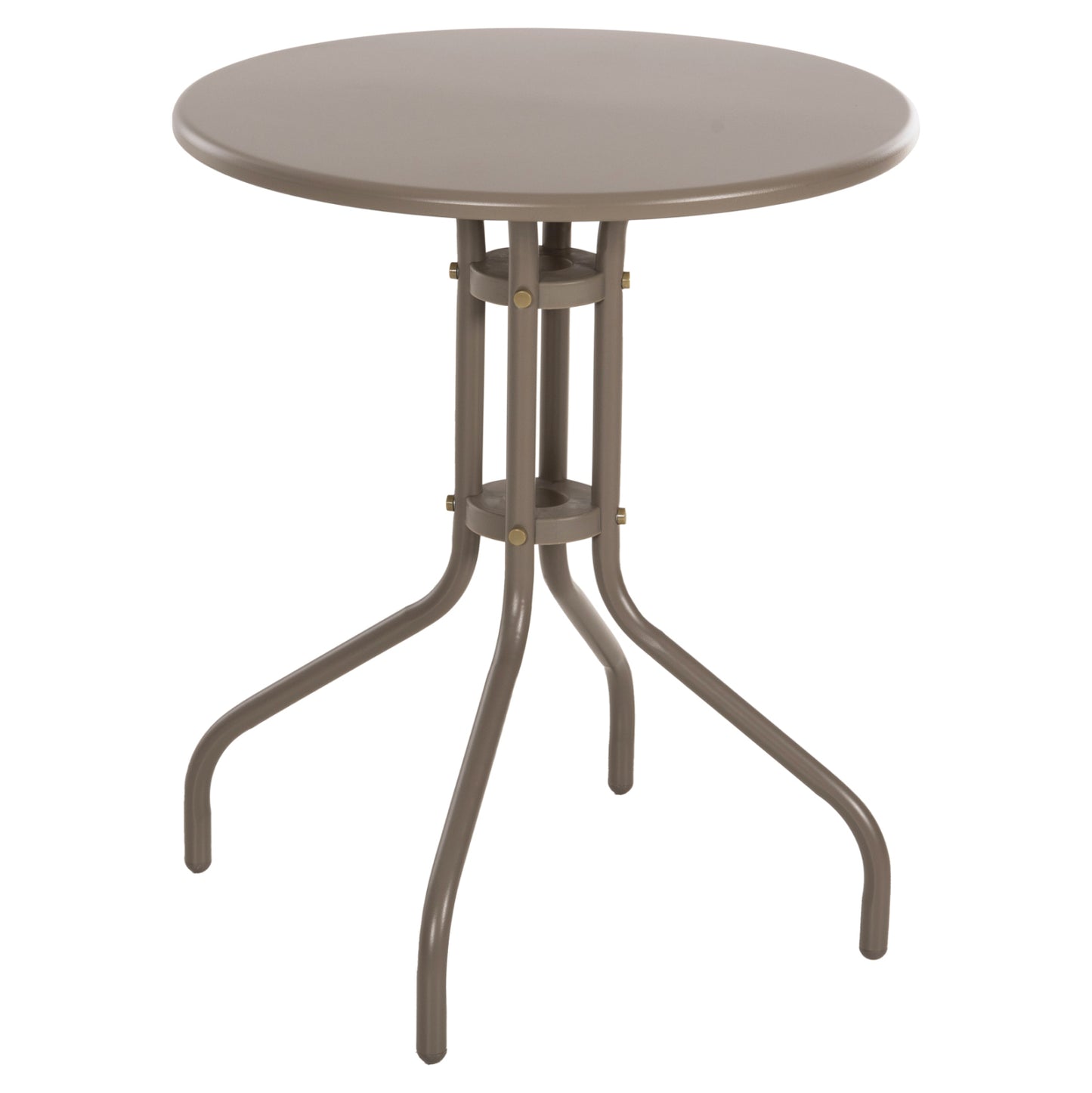 OUTDOOR ROUND TABLE LINO HM5973.04 METALLIC IN CHAMPAGNE COLOR Φ60x70Hcm. image 1