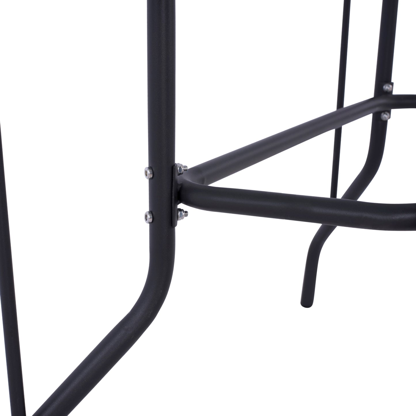 OUTDOOR METALLIC TABLE ADAM HM5020.01 DARK GREY WITH SAFETY GLASS TOP 110Χ60Χ71Hcm.