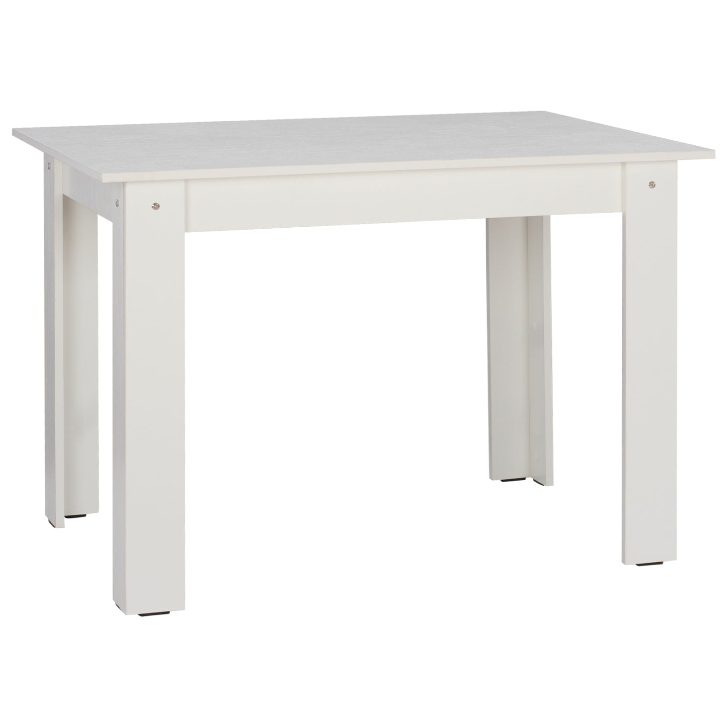 HM2429.03 kitchen table KELVIN, white, melamine, 140x80x77 image 1