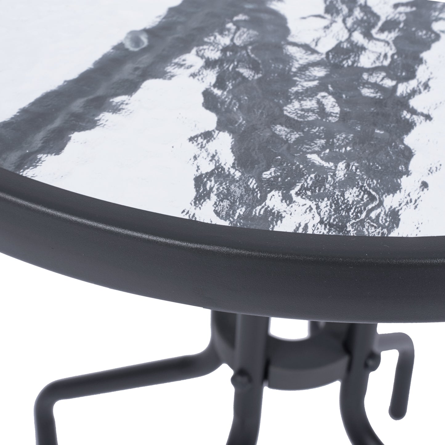 Table Metallic Lima Grey '60x68cm HM5079.01