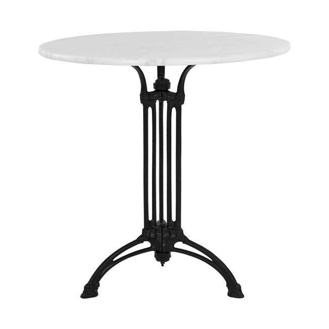 Table with 3 legs Base from cast iron with Marble '70x74cm