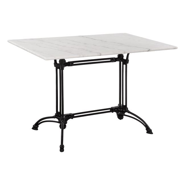Table with 2 legs Base from cast iron HM5612 with marble 110x70 image 1