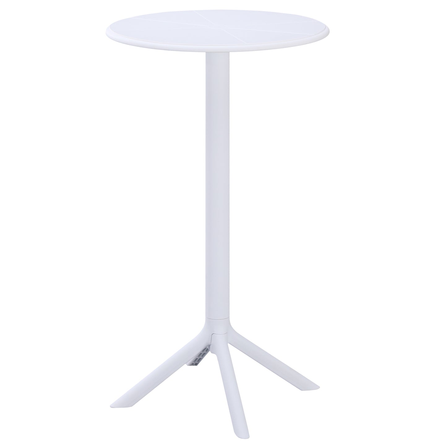 BAR TABLE ROUND TERRIN HM6126.11 POLYPROPYLENE WHITE Φ61x107Hcm. image 1