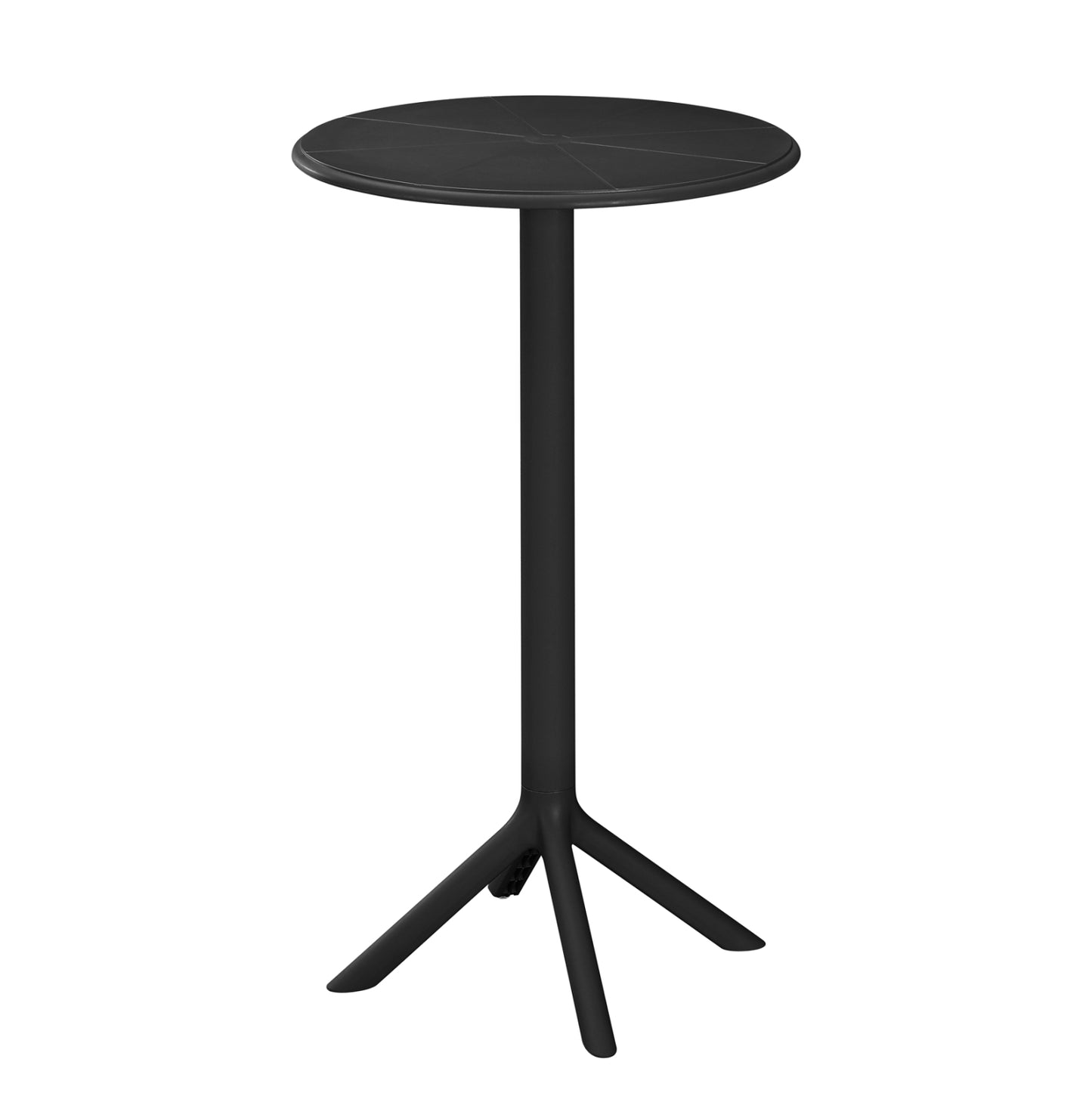 BAR TABLE ROUND TERRIN HM6126.12 POLYPROPYLENE BLACK Φ61x107Hcm. image 1