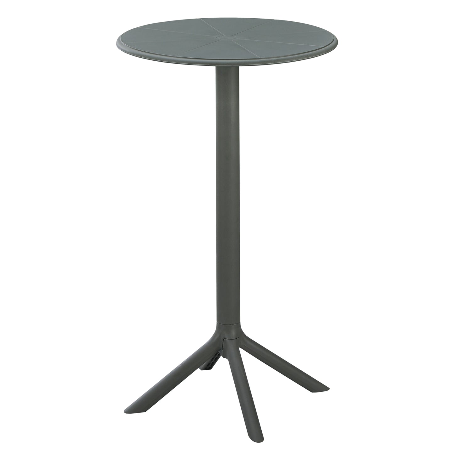 BAR TABLE ROUND TERRIN HM6126.15 POLYPROPYLENE IN DARK OLIVE GREEN Φ61x107Hcm. image 1